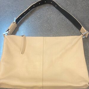 All Saints Elegant Tan Leather Shoulder Bag